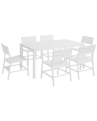 Linon Holland Aluminum 7pc Dining Set