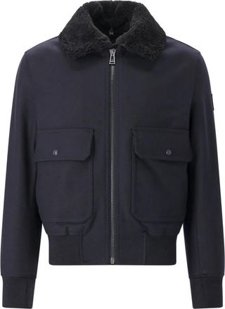 Belstaff Wool Bomber Jacket - Heren - Bomber jackets - Blauw - M - Wol - Jassen