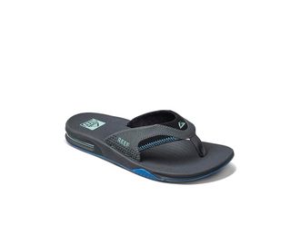 Reef Fanning Mens Sandals Gunmetal/Ocean : 10 D - Medium, Synthetic