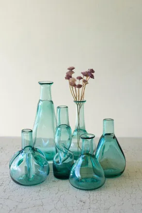 Kalalou Set Of Six Bottle Bud Vases