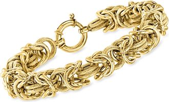 Ross-Simons 18kt Gold Over Sterling Byzantine Bracelet