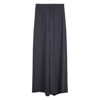 Max Mara Wide Trousers, female, Blue, Size: 3XS Mxmgenero Trousers