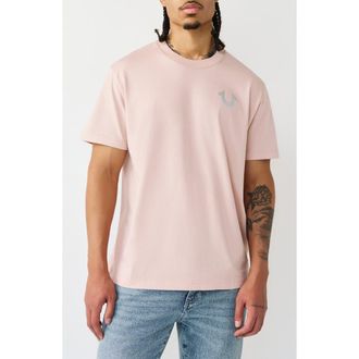 True Religion Marker Script Buddha Graphic T-Shirt in Sepia Rose at Nordstrom Rack, Size X-Large