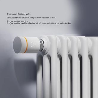 OEM V&aacute;lvula De Radiador Radiost&aacute;tico, Modelo 1411z, Digital Y Conectada Zigbee 3.0 Para Tuya/smart Life, Programable Semanalmente