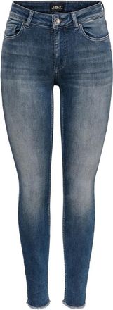 Only Onlblush Mid Waist Skinny Jeans - Dames - Skinny Jeans - Blauw - L L32 - Katoen - Jeans