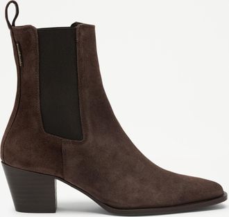 Russell & Bromley CALLE Womens Brown Suede Western Chelsea Boot