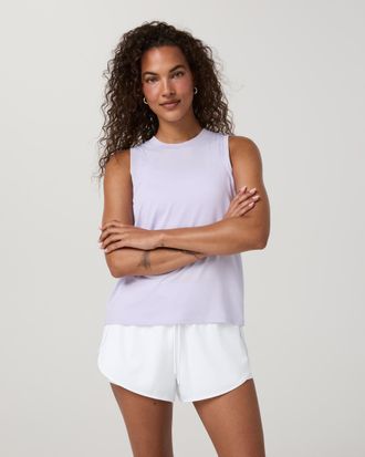 Vuori Clothing Energy Top Long | Violet Mist | XS, Size Extra Small