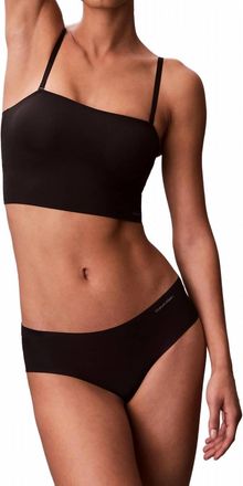 Calvin Klein Womens Invisibles Longline Bandeau Bra In Black
