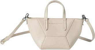 Brunello Cucinelli Mini BC Duo Tas - Dames - Handtassen - Beige - ONE Size - Leer - Tassen