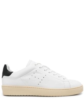 Hogan White H672 Leather Sneakers