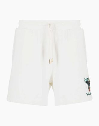 Casablanca Mens Casablanca Tennis Club Cotton Shorts White - Size: 33/32/32