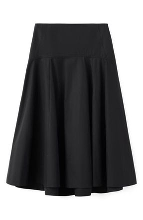 Mango Stitching A-Line Maxi Skirt in Black at Nordstrom, Size X-Small