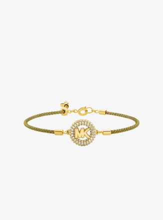 Michael Kors Pav&eacute; MK Pop Charm Cord Slider Bracelet