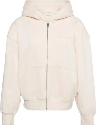 Calvin Klein Hoodies & sweatvesten, Dames, Beige, XS, Sweatshirt met ritssluiting