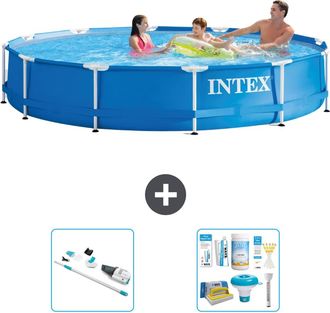 Intex Piscina Con Estructura Redonda - 366x76 Cm - 5-piezas S22457