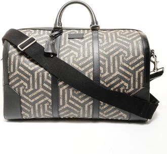 Gucci Black Gg Supreme Boston Bag (Pre-Owned)