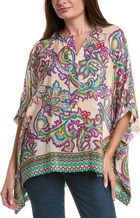 Johnny Was Aletika Silk Poncho