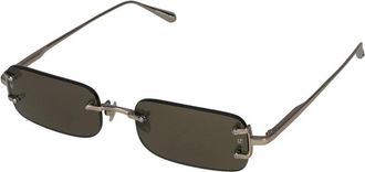 Linda Farrow Taylor C2 Zonnebril Geel Goud/Licht Goud - Dames - Zonnebrillen - Geel - 53 MM - Accessoires