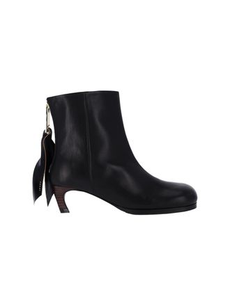 sacai Puller Ankle Boots - Black