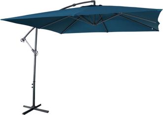 Sweeek Parasol 3x3m cuadrado, azul