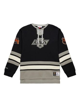Mitchell & Ness Los Angeles Kings Black Lace-Up pullover