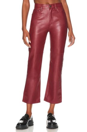 Pistola Denim Womens Lennon High Rise Crop Boot Pants In Carmine