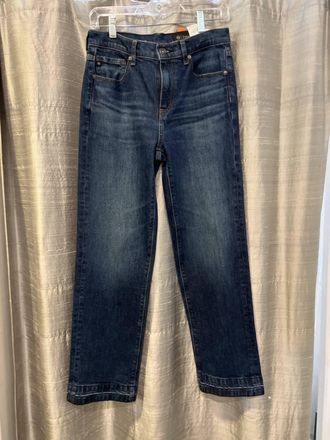 AG - Adriano Goldschmied Womens Brinley Mid-Rise Straight Jeans In Veil