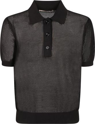 Tagliatore Fabrizia Polo - Dames - Polos - Zwart - XS - Katoen - Tops