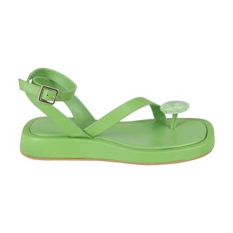 Gia Borghini Rosie 18 Leather Sandali - - Shoes - Donna - Verde - 38 EU