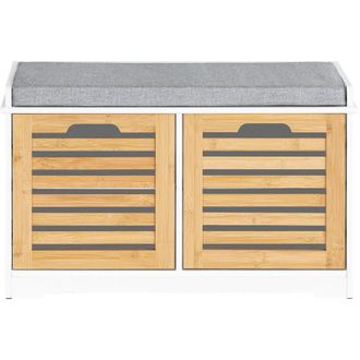 SoBuy Panca Scarpiera da Ingresso con seduta Panca Contenitore L71xP35xA43 cm naturale FSR23-II-WN - Sobuy
