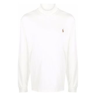 Polo Ralph Lauren Turtlenecks, male, White, M, Cotton Rollneck Jumper