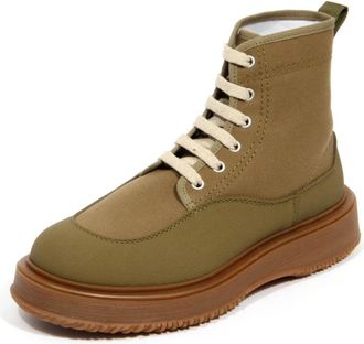 Hogan Untraditional Boot + Fascione - Heren - Veterlaarzen - Groen - 44 EU - Leer - Schoenen