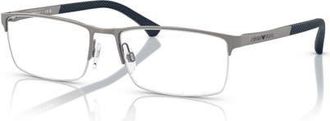 Emporio Armani 55mm Rectangle optical glasses in Grey at Nordstrom