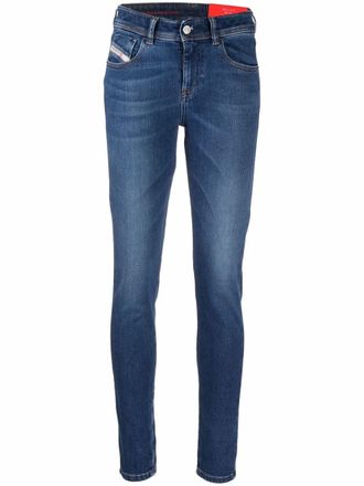 Diesel 2017 Slandy 09C21 skinny jeans - Blauw