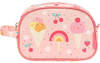 A Little Lovely Company Kulturbeutel Ice-Cream, Damen, Gr. B/H/T: 20,5cm x 14cm x 9,5cm, rosa, A LITTLE LOVELY COMPANY, Taschen Kulturbeutel