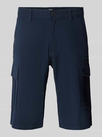 s.Oliver Black Label Relaxed Fit Cargo-Bermudas aus Baumwoll-Elasthan-Mix in Marine, Gr&ouml;&szlig;e 33