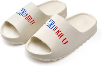 Generic P.R. Island Flag Slides for Women Men Soft Thick Bottom Coconut Slippers Sandals for Bathroom Beach