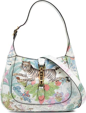 Gucci Tweedehands Kleine Kalfsleren Tiger Jackie 1961 Schoudertas