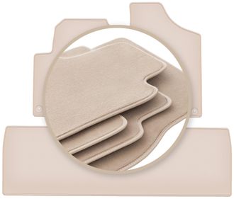 OEM Alfombrillas Premium Beige Para: Volkswagen Sharan I Monovolumen 1995-2010