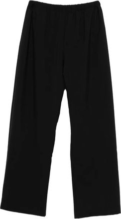 6397 elasticated-waistband trousers - Black