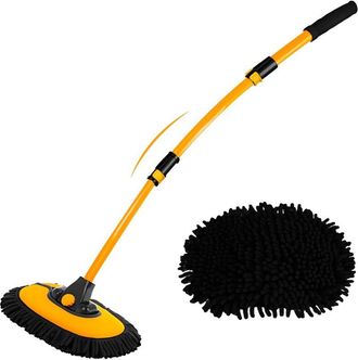 OEM Cepillo De Lavado De Autos Curvo De 15&deg; Con Mango Telesc&oacute;pico De 43 Kit De Cepillos De Limpieza Para Detalles, Accesorios Para Autocaravanas, Autos Y 