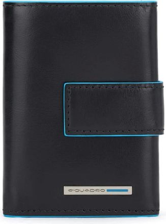 Piquadro Accessoires, Heren, Zwart, ONE Size, Pocket trifold mens wallet with money pocket