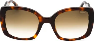 Moschino MOS124S005LHA Tortoiseshell Square Sunglasses - Brown