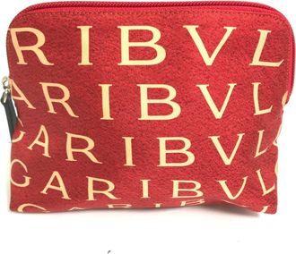 Bulgari Pink Canvas Pouch (Pre-Owned)