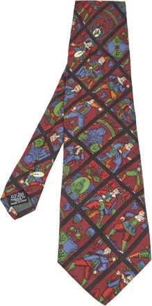 Saint Laurent Zijden stropdas - Rood