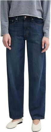 Levi's Jeans, Dames, Blauw, W28 L32, Denim, Straight Jeans