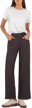 Kut from the Kloth Charlotte High Rise Wide Leg Pant In Chocolate
