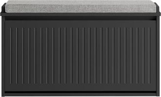 SoBuy Banco zapatero con 1 puerta negro