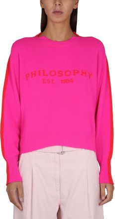 Philosophy di Lorenzo Serafini Jersey With Logo Embroidery