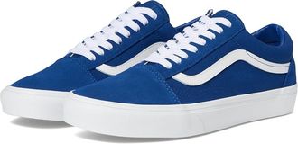 Vans Old Skool Athletic Shoes Suede True Blue : Mens 3.5 - Womens 5 Medium, Canvas/Suede